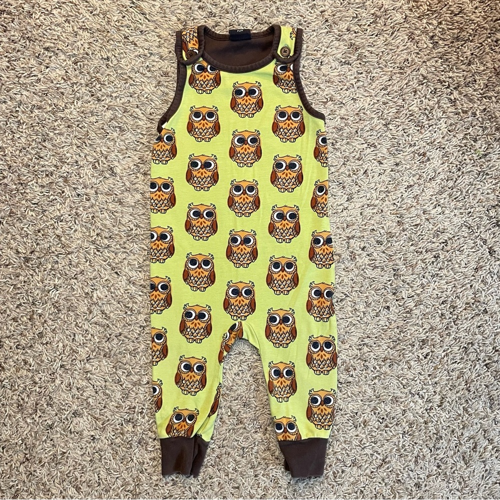 Kids Maxomorra owl sleeveless jumpsuit‎